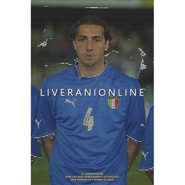 UNDER 21 CALCIO 2003 NELLA FOTO MORETTI EMILIANO FOTO ALDO LIVERANI