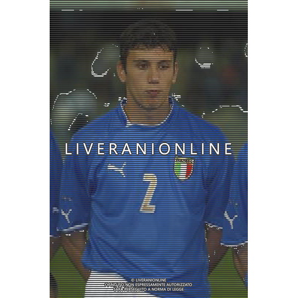 UNDER 21 CALCIO 2003 NELLA FOTO ZACCARDO CRISTIAN FOTO ALDO LIVERANI