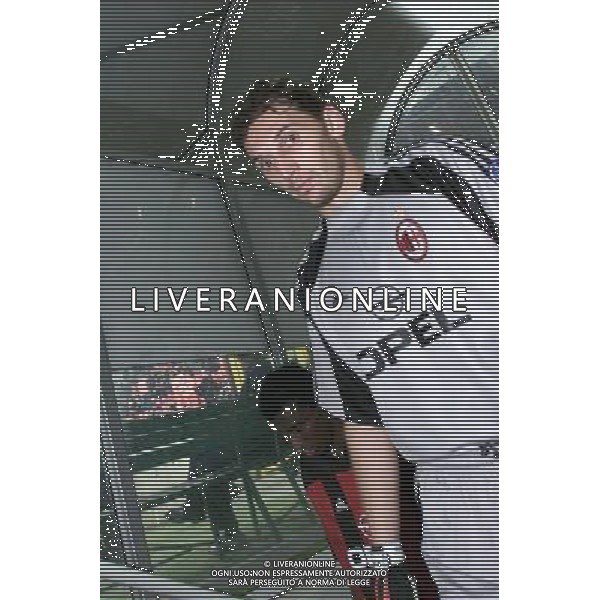 MILANO, 18-10-2001 DFP/MARCO LUSSOSO MILAN-CSKA SOFIA (COPPA UEFA): CHRISTIAN ABBIATI AG ALDO LIVERANI S A S
