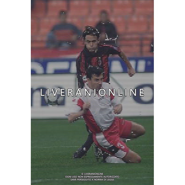 MILANO, 18-10-2001 DFP/MARCO LUSSOSO MILAN-CSKA SOFIA (COPPA UEFA): FILIPPO INZAGHI AG ALDO LIVERANI S A S