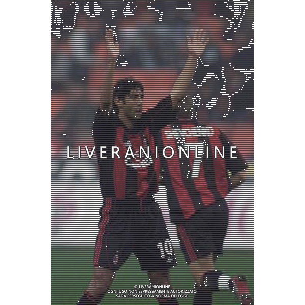 MILANO, 18-10-2001 DFP/MARCO LUSSOSO MILAN-CSKA SOFIA (COPPA UEFA): MANUEL RUI COSTA AG ALDO LIVERANI S A S
