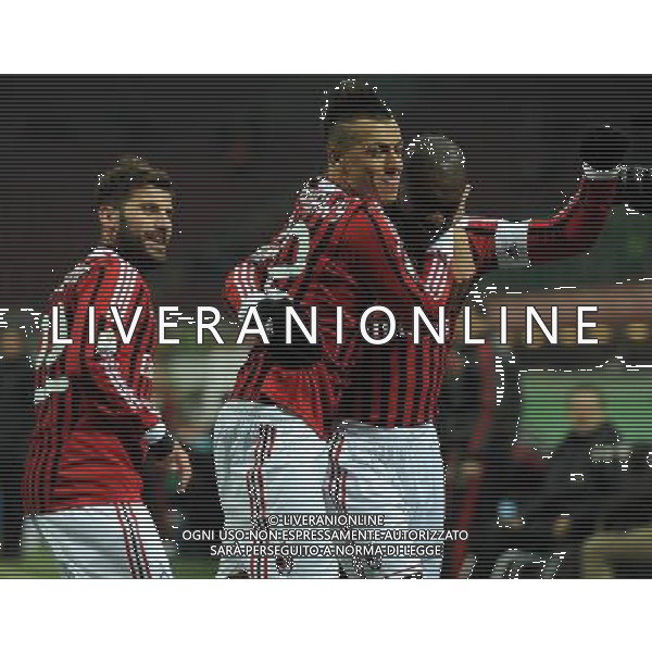 Coppa Italia TIM Cup 2011/2012 Quarti di Finale Milano - 26.01.2012 Milan-Lazio Nella Foto:seedorf esulta con el shaarawy /Ph.Vitez-Ag. Aldo Liverani