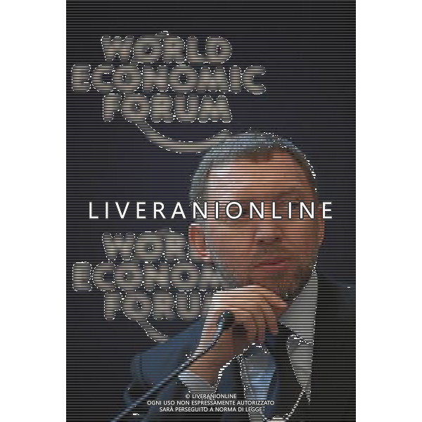 DAVOS/SWITZERLAND, 28JAN12 - Oleg V. Deripaska, President, EN+Group, Russian Federation is captured during the session \'Global Energy Outlook\' at the Annual Meeting 2012 of the World Economic Forum at the congress centre in Davos, Switzerland, January 28, 2012. AG ALDO LIVERANI S A S ONLY ITALY