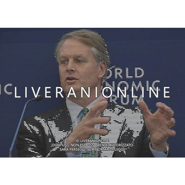 DAVOS/SWITZERLAND, 28JAN12 - John Donahoe, President and Chief Executive Officer, eBay, USA is captured during the session \'Digital Norms\' at the Annual Meeting 2012 of the World Economic Forum at the congress centre in Davos, Switzerland, January 28, 2012. AG ALDO LIVERANI S A S ONLY ITALY