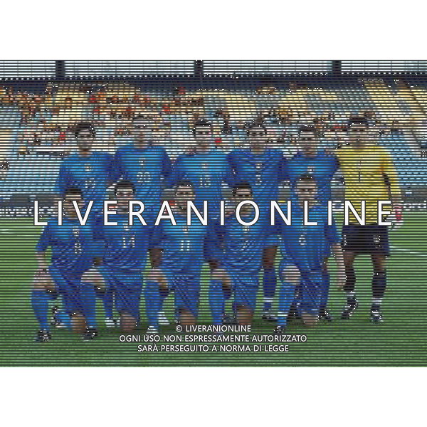 bochum germania 01-06-2004 campionato europeo under 21 italia- croazia nella foto formazione italia under 21 foto ag.aldo liverani-venezia