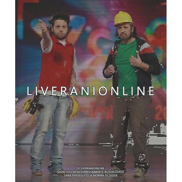 31/1/2012 TRASMISSIONE TV MEDIASET ZELIG - Teatro Arcimboldi nella foto PALI E DISPARI ph.Fiochi/AG ALDO LIVERANI SAS
