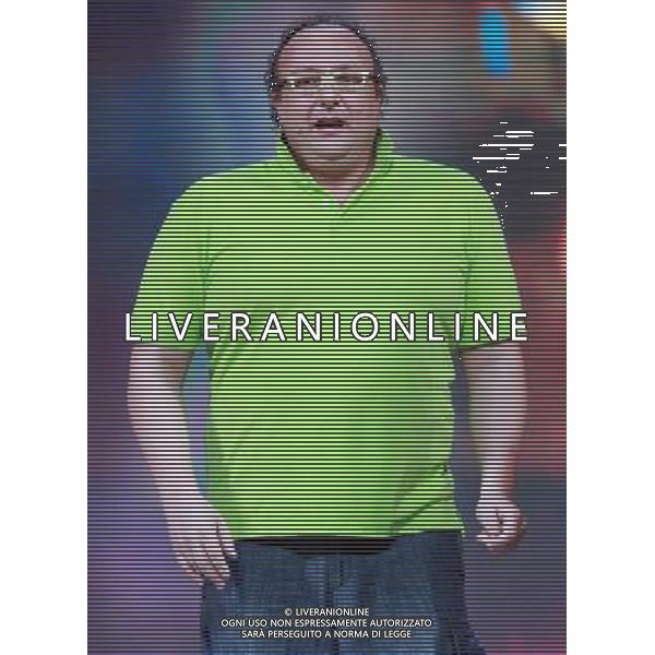 31/1/2012 TRASMISSIONE TV MEDIASET ZELIG - Teatro Arcimboldi nella foto GIALLORENZO DAMIANO ph.Fiochi/AG ALDO LIVERANI SAS