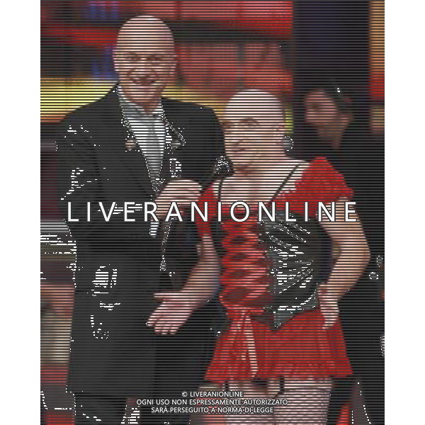 31/1/2012 TRASMISSIONE TV MEDIASET ZELIG - Teatro Arcimboldi nella foto ROCCO GIGOLO\' BISIO PAOLO ph.Fiochi/AG ALDO LIVERANI SAS