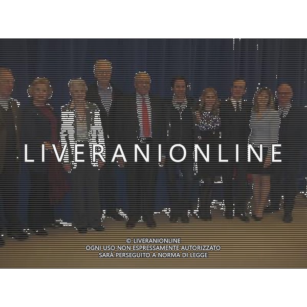 02-01-12 Cast members (L-R) Michael McKean. Candice Bergen. Angela Lansbury. John Larroquette. James Earl Jones. Eric McCormack. Kerry Butler. Jefferson Mays. Donna Hanover. director Michael Wilson at a press conference for \'Gore Vidal\'s The Best Man\' at New 42nd Sreet Studios. 229 West 42nd St. Wednesday morning 02-01-12 © Aubrey Reuben - retna - photoshot - ag. aldo liverani sas italy only