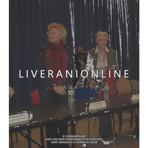 02-01-12 Cast members Candice Bergen (L) and Angela Lansbury at a press conference for \'Gore Vidal\'s The Best Man\' at New 42nd Sreet Studios. 229 West 42nd St. Wednesday morning 02-01-12 © Aubrey Reuben - retna - photoshot - ag. aldo liverani sas italy only