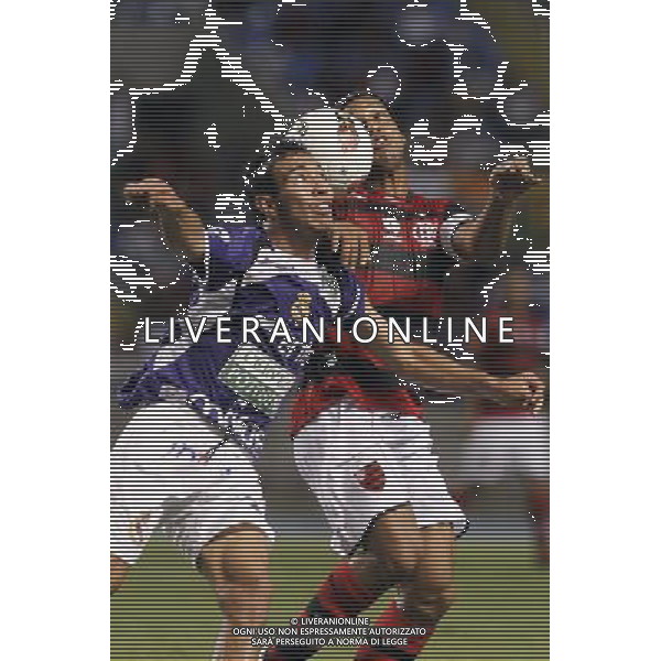  20120201: RIO DE JANEIRO, BRAZIL - Player Sejas and Ronaldinho during Flamengo vs Real Potosi match for Copa Libertadores PHOTO: CITYFILES - Newspix.pl - ag. aldo liverani sas italy only