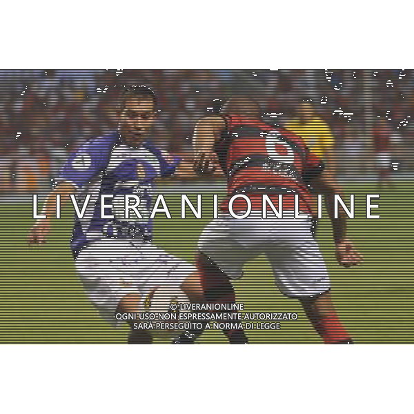  20120201: RIO DE JANEIRO, BRAZIL - Player Yecerotte and Junior Cesar during Flamengo vs Real Potosi match for Copa Libertadores PHOTO: CITYFILES - Newspix.pl - ag. aldo liverani sas italy only