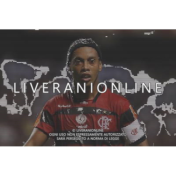 20120201: RIO DE JANEIRO, BRAZIL - Flamengo player Ronaldinho Gaucho during Flamengo vs Real Potosi match for Copa Libertadores PHOTO: CITYFILES - Newspix.pl - ag. aldo liverani sas italy only