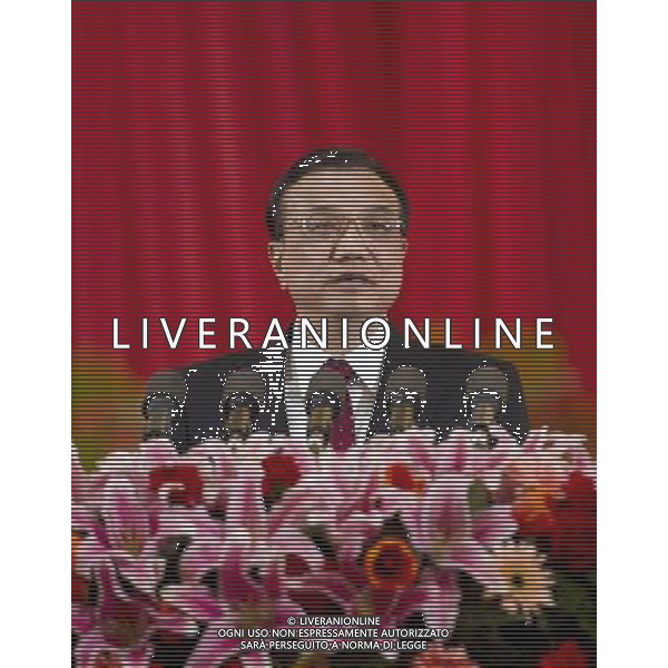 (120203) -- BEIJING, Feb. 3, 2012 -- Chinese Vice Premier Li Keqiang addresses the ceremony to celebrate the centenary anniversary of the establishment of the Bank of China (BOC) at the Great Hall of the People in Beijing, capital of China, Feb. 3, 2012. Chinese Premier Wen Jiabao sent a congratulatory letter and it was read during the ceremony. Huang Jingwen) (zhs) AG ALDO LIVERANI S A S ONLY ITALY