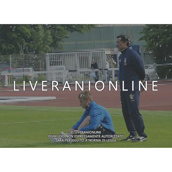 Bochum 03-06-2004 allenamento dell\'italia under 21 nella foto de rossi e gentile claudio ag aldo liverani-venezia