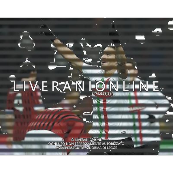Coppa Italia TIM Cup 2011/2012 Semifinale Andata Milano - 08.02.2012 Milan-Juventus Nella Foto:caceres esultanza secondo gol /Ph.Vitez-Ag. Aldo Liverani