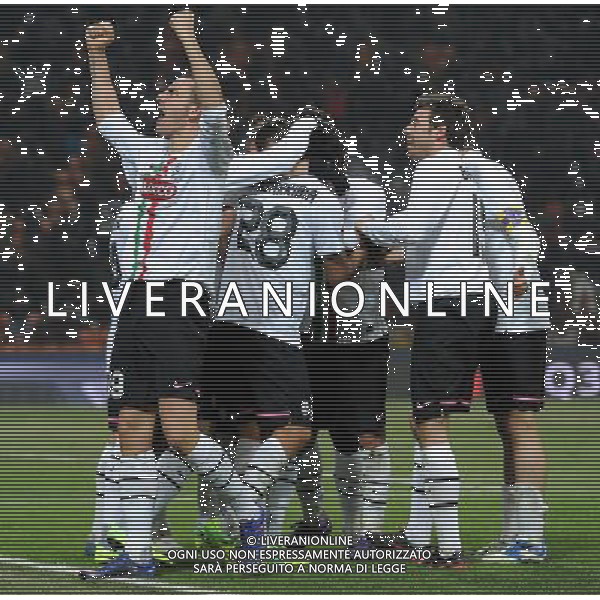 Coppa Italia TIM Cup 2011/2012 Semifinale Andata Milano - 08.02.2012 Milan-Juventus Nella Foto:Leonardo Bonucci-Esultanza Juventus /Ph.Vitez-Ag. Aldo Liverani