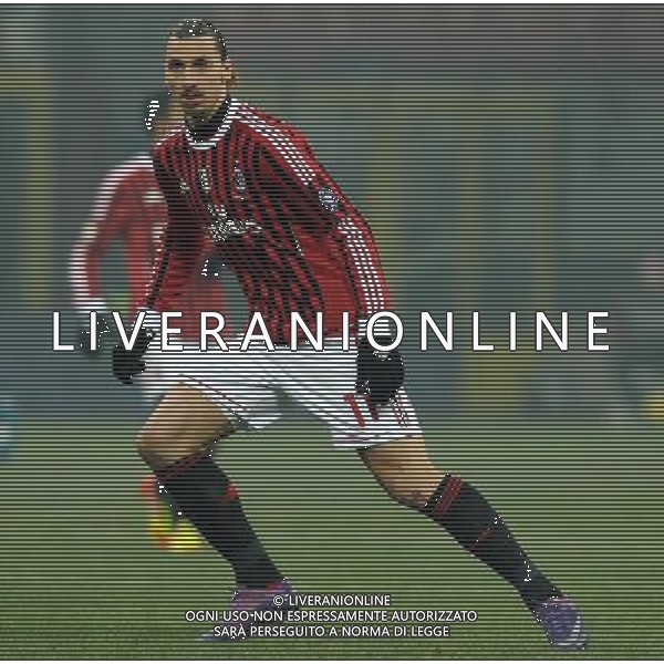 Coppa Italia TIM Cup 2011/2012 Semifinale Andata Milano - 08.02.2012 Milan-Juventus Nella Foto:Zlatan Ibrahimovic /Ph.Vitez-Ag. Aldo Liverani