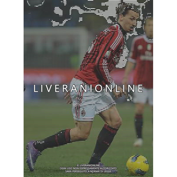 Coppa Italia TIM Cup 2011/2012 Semifinale Andata Milano - 08.02.2012 Milan-Juventus Nella Foto:Zlatan Ibrahimovic /Ph.Vitez-Ag. Aldo Liverani