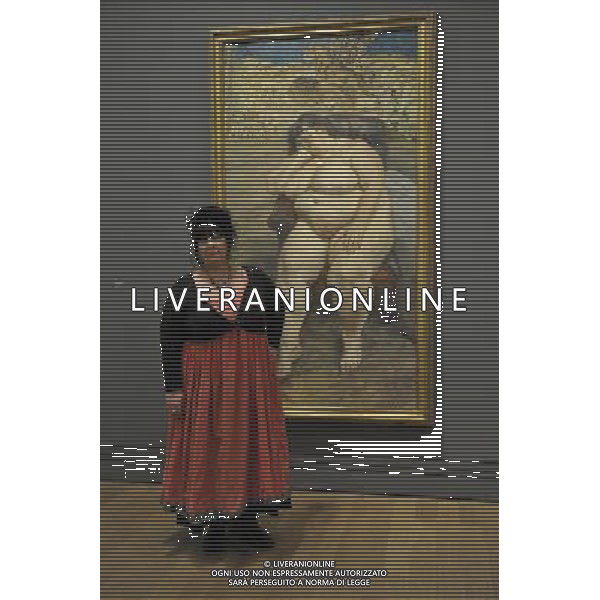 Major new exhibition showing the collection of portraits by the artist Lucian Freud at the National Portrait Gallery in London. Photo Shows: Sue Tilley who posed for Lucian Freud. ©¾Gary Lee - photoshot - ag. aldo liverani sas italy only Sue Tilley, la donna che ha posato per Lucian Freud