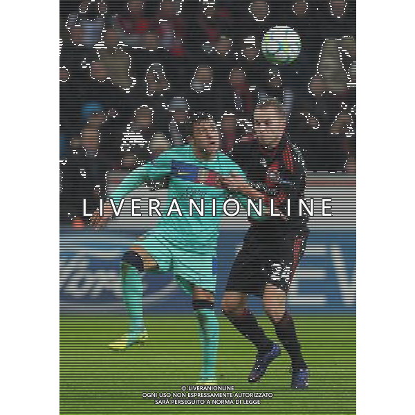 firo Fu§ball,Fussball, 14.02.2012 UEFA Champions League, Saison 2011/2012 Bayer 04 Leverkusen - FC Barcelona 1:3 Zweikampf, Alexis Sanchez, Barcelona, Michal Kadlec, Leverkusen $worldrightsEs gelten unsere AGB, einsehbar auf www.firosportphoto.de copyright by firo sportphoto: Coesfelder Stra§e 207Ê 48249 D † L M E N (Duelmen) www.firosportphoto.de mail@firosportphoto.de (V o l k s b a n k B o c h u m - W i t t e n ) BLZ.: 430 601 29 Kt. Nr.: 341 117 100 Tel:Ê 02594-9916004 Fax:Ê 02594-9916005 Champions League, Bayer Leverkusen Barcellona 1-3 ©AG ALDO LIVERANI SAS - ITALY ONLY *** Local Caption *** .