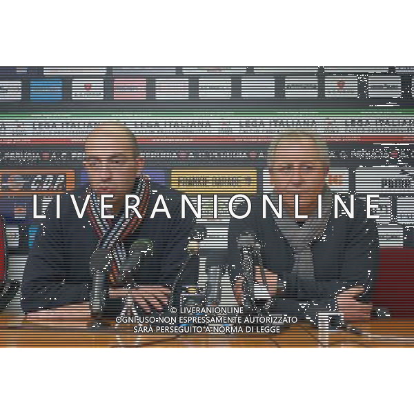 Campionato Lega Pro 2^ Divisione Girone B Perugia stagione 2011 2012 Nella foto: Roberto Damaschi e Gianni Moneti AG ALDO LIVERANI S A S