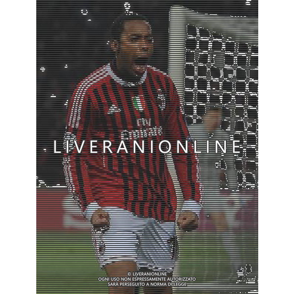 UEFA Champions League 2011/2012 Ottavi di Finale Andata Milano - 15.02.2012 Milan-Arsenal Nella Foto:robinho esulta secondo gol /Ph.Vitez-Ag. Aldo Liverani