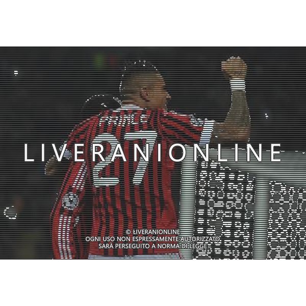 UEFA Champions League 2011/2012 Ottavi di Finale Andata Milano - 15.02.2012 Milan-Arsenal Nella Foto:robinho esulta secondo gol con boateng /Ph.Vitez-Ag. Aldo Liverani