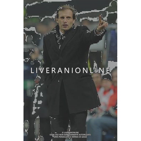 UEFA Champions League - Ottavi di finale gara di andata Milano 15-02-2012 Milan - Arsenal nella foto: Massimiliano Allegri allenatore del Milan foto Roberto Garavaglia - ag. Aldo Liverani sas