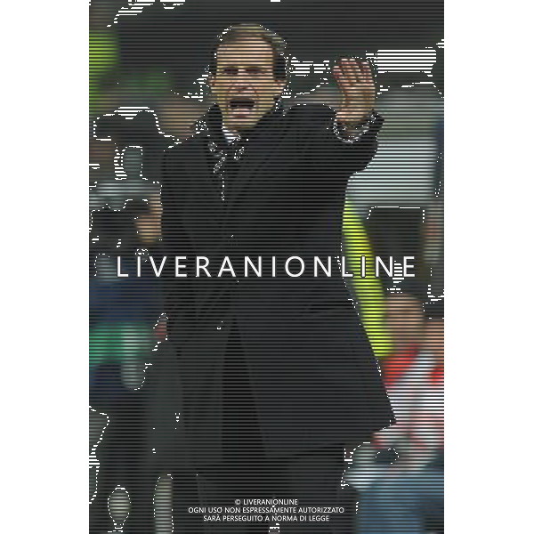 UEFA Champions League - Ottavi di finale gara di andata Milano 15-02-2012 Milan - Arsenal nella foto: Massimiliano Allegri allenatore del Milan foto Roberto Garavaglia - ag. Aldo Liverani sas