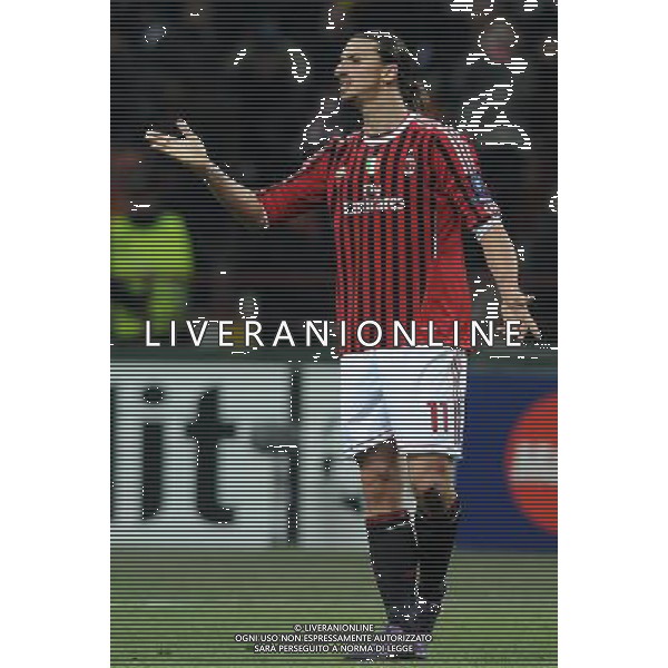 UEFA Champions League 2011/2012 Ottavi di Finale Andata Milano - 15.02.2012 Milan-Arsenal Nella Foto:Zlatan Ibrahimovic /Ph.Vitez-Ag. Aldo Liverani