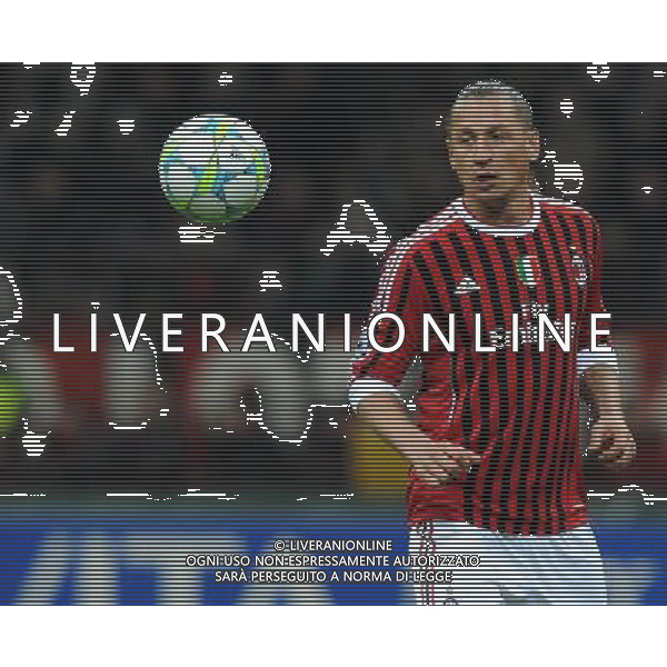 UEFA Champions League 2011/2012 Ottavi di Finale Andata Milano - 15.02.2012 Milan-Arsenal Nella Foto:Philippe Mexes /Ph.Vitez-Ag. Aldo Liverani