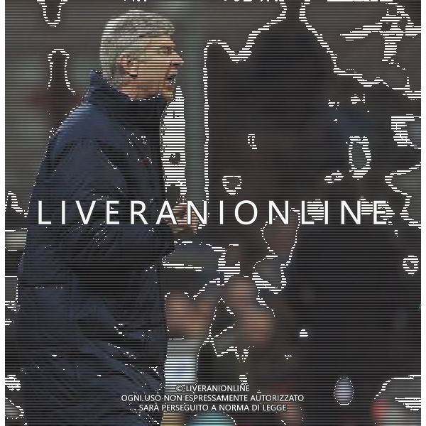UEFA Champions League 2011/2012 Ottavi di Finale Andata Milano - 15.02.2012 Milan-Arsenal Nella Foto:Arsene Wenger /Ph.Vitez-Ag. Aldo Liverani