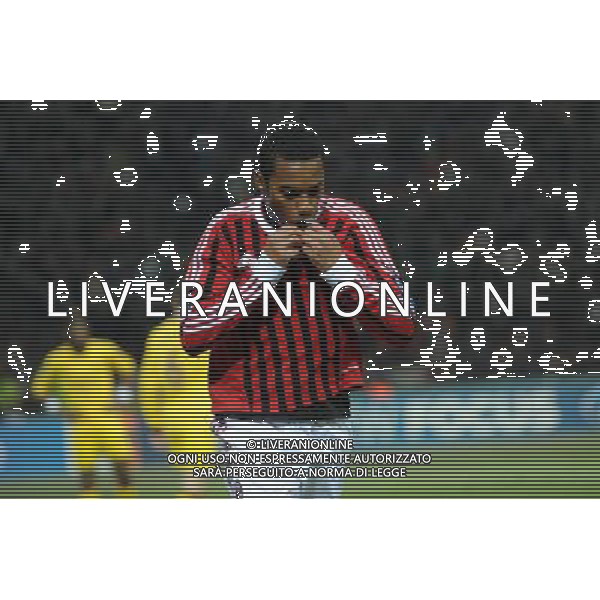 UEFA Champions League - Ottavi di finale gara di andata Milano 15-02-2012 Milan - Arsenal nella foto: esultanza dopo il gol di Robinho del 2 a 0 foto Roberto Garavaglia - ag. Aldo Liverani sas