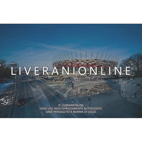 WARSZAWA 28/01/2012 STADION NARODWY , WIDOK , MURATOR , ILUSTARCJA RAFAL MESZKA / NEWSPIX.PL --- Newspix.pl EDIZIONE EUROPEI 2012 UCRAINA POLONIA CALCIO STADI AG ALDO LIVERANI SAS - ITALY ONLY - *** Local Caption *** _