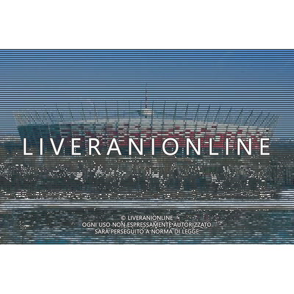 WARSZAWA 28/01/2012 STADION NARODWY , WIDOK , MURATOR , ILUSTARCJA RAFAL MESZKA / NEWSPIX.PL --- Newspix.pl EDIZIONE EUROPEI 2012 UCRAINA POLONIA CALCIO STADI AG ALDO LIVERANI SAS - ITALY ONLY - *** Local Caption *** _