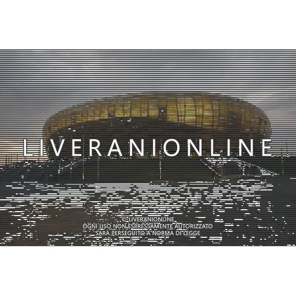 GDANSK , PGE ARENA 13.08.2011 T MOBILE EKSTRAKLASA PILKA NOZNA MECZ LECHIA GDANSK VS CRACOVIA KRAKOW POLISH FOOTBALL LEAGUE MATCH LECHIA GDANSK VS CRACOVIA KRAKOW NZ widok ogolny general view FOT. WOJCIECH FIGURSKI / NEWSPIX.PL --- Newspix.pl EDIZIONE EUROPEI 2012 UCRAINA POLONIA CALCIO STADI AG ALDO LIVERANI SAS - ITALY ONLY - *** Local Caption *** _