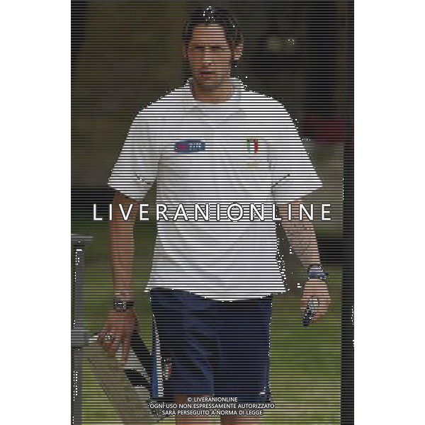 Coverciano, ( Firenze ) Tatuaggi dei giocatori della Nazionale in ritiro Nella foto: Materazzi Marco Ph Gianni Nucci / Aldo Liverani