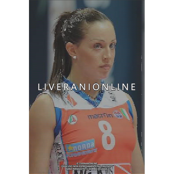 Monza - 16/02/2012 Supercoppa Italiana pallavolo femminile Norda Foppapedretti Bergamo - MC Carnaghi Villa Cortese nella foto: Enrica Merlo (Norda Foppapedretti Bergamo) foto Roberto Garavaglia - ag. Aldo Liverani sas