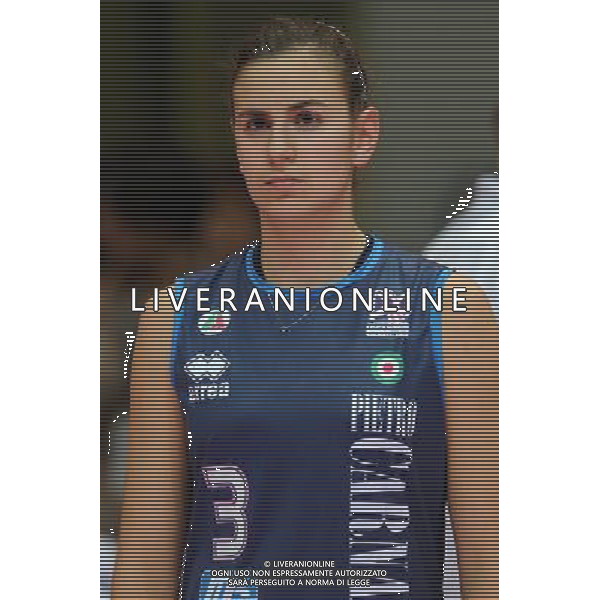 Monza - 16/02/2012 Supercoppa Italiana pallavolo femminile Norda Foppapedretti Bergamo - MC Carnaghi Villa Cortese nella foto: Elena Perinelli (MC Carnaghi Villa Cortese) foto Roberto Garavaglia - ag. Aldo Liverani sas