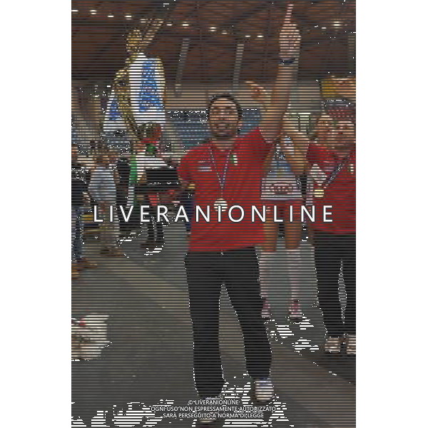 Monza - 16/02/2012 Supercoppa Italiana pallavolo femminile Norda Foppapedretti Bergamo - MC Carnaghi Villa Cortese nella foto: Davide Mazzanti allenatore della Norda Foppapedretti Bergamo foto Roberto Garavaglia - ag. Aldo Liverani sas