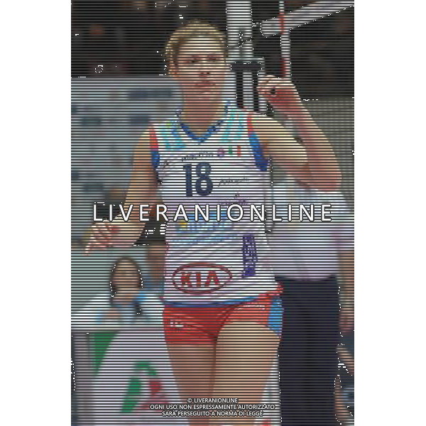 Monza - 16/02/2012 Supercoppa Italiana pallavolo femminile Norda Foppapedretti Bergamo - MC Carnaghi Villa Cortese nella foto: Valentina Serena (Norda Foppapedretti Bergamo) foto Roberto Garavaglia - ag. Aldo Liverani sas