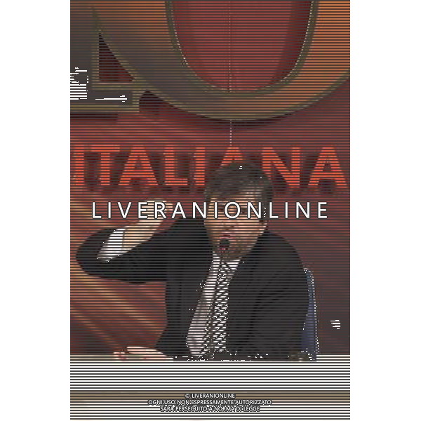 62mo FESTIVAL DELLA CANZONE ITALIANA Gianmarco Mazzi lascia la direzione artistica del Festival di Sanremo. Lo ha annunciato lo stesso Mazzi in conferenza stampa all\'Ariston Roof. ph.gazzaniga/AGENZIA ALDO LIVERANI SAS