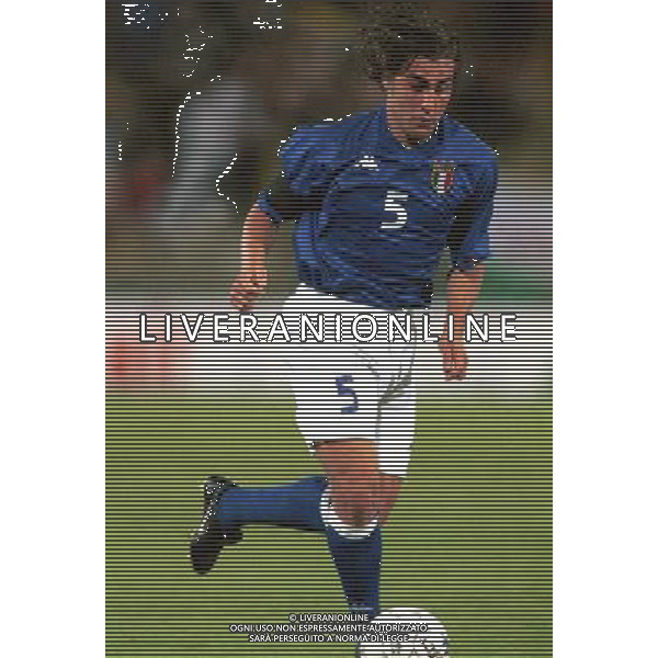 ITALIA NAZIONALE DI CALCIO 2000 NELLA FOTO CANNAVARO FABIO FOTO ALDO LIVERANI