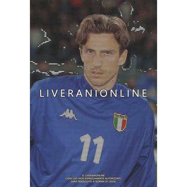 ITALIA NAZIONALE DI CALCIO 2000 NELLA FOTO DI FRANCESCO EUSEBIO FOTO ALDO LIVERANI
