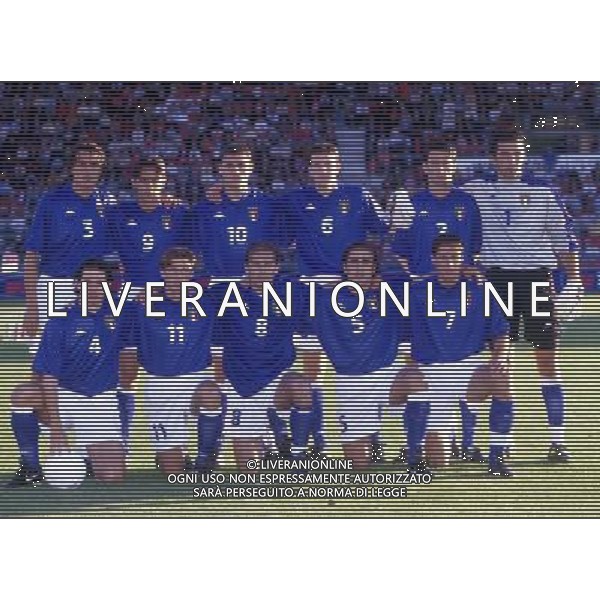 ITALIA NAZIONALE DI CALCIO 2000 NELLA FOTO FORMAZIONE ITALIA FOTO ALDO LIVERANI