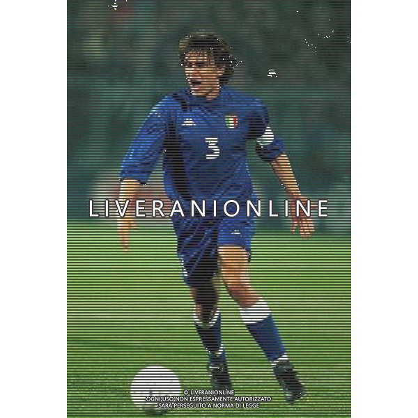 ITALIA NAZIONALE DI CALCIO 2000 NELLA FOTO MALDINI PAOLO FOTO ALDO LIVERANI
