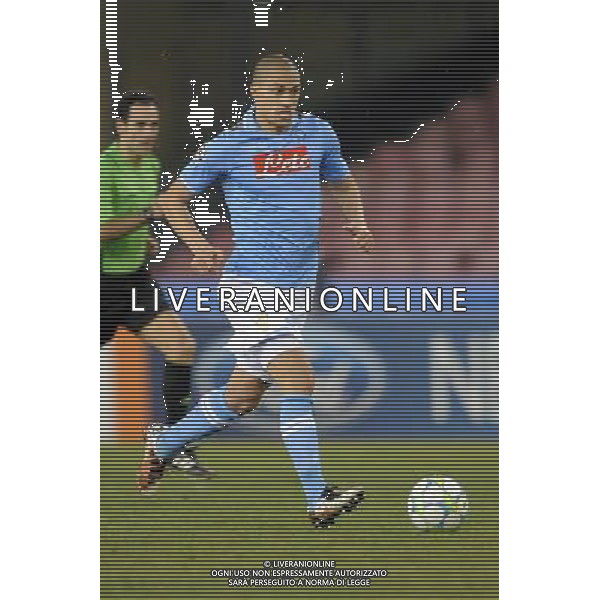 Napoli - 21/02/2012 - Stadio San Paolo - Uefa Champions League 2011/2012 - Ottavi di finale andata - Napoli vs Chelsea - nella foto: Gokhan Inler å© Fabrizio Corradetti - Ag. Aldo Liverani sas
