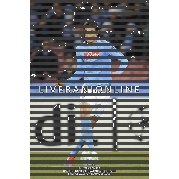 Napoli - 21/02/2012 - Stadio San Paolo - Uefa Champions League 2011/2012 - Ottavi di finale andata - Napoli vs Chelsea - nella foto: Edinson Cavani å© Fabrizio Corradetti - Ag. Aldo Liverani sas