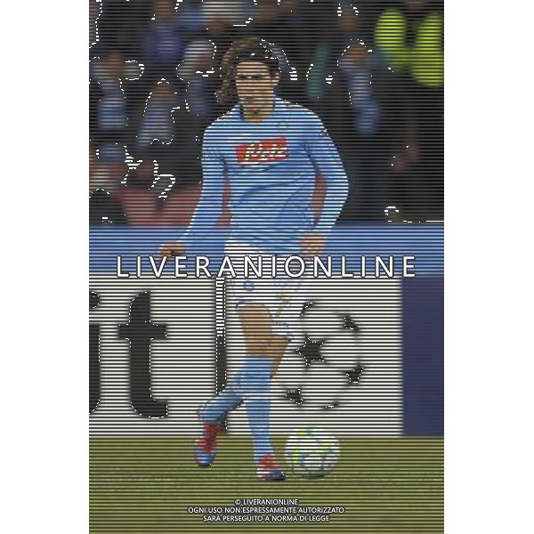 Napoli - 21/02/2012 - Stadio San Paolo - Uefa Champions League 2011/2012 - Ottavi di finale andata - Napoli vs Chelsea - nella foto: Edinson Cavani å© Fabrizio Corradetti - Ag. Aldo Liverani sas